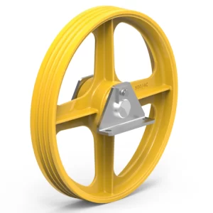 Divertor pulley with supports